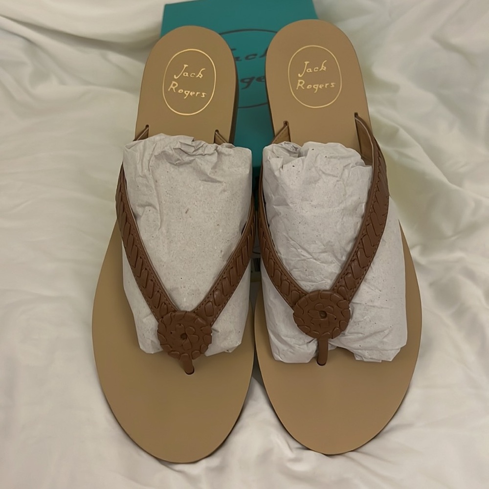 NIB Jack Rogers sz 11 in Cognac